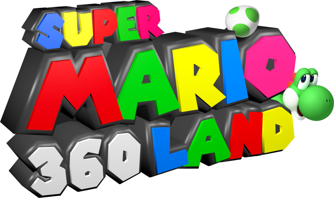 Custom ''super Mario 360 Land'' Logo Design - Super Mario Land Logo (1160x688)