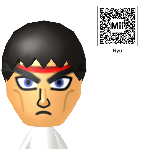 Street Fighter Ryu Mii Qr By Dmn666 - Ryu Mii Qr Code (480x480)