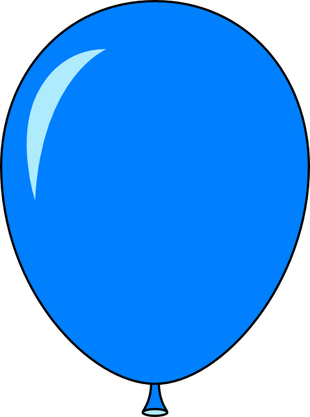 Light Blue Balloon Png (444x597)