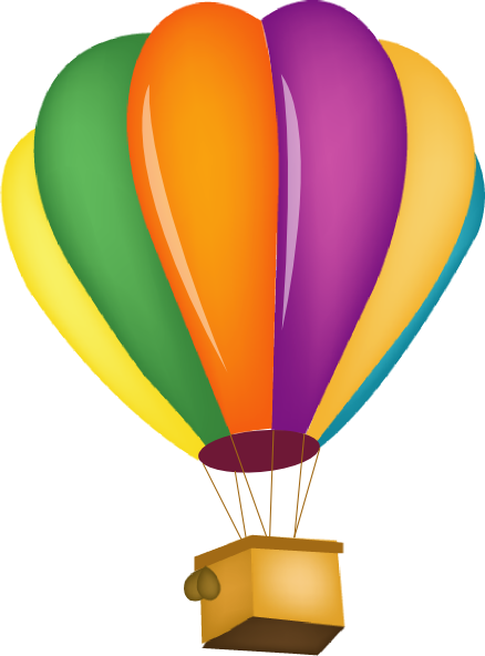 Hot Air Balloon Clip Art Hot Air Balloon Clip Art At - Hot Air Balloon Clipart (438x592)