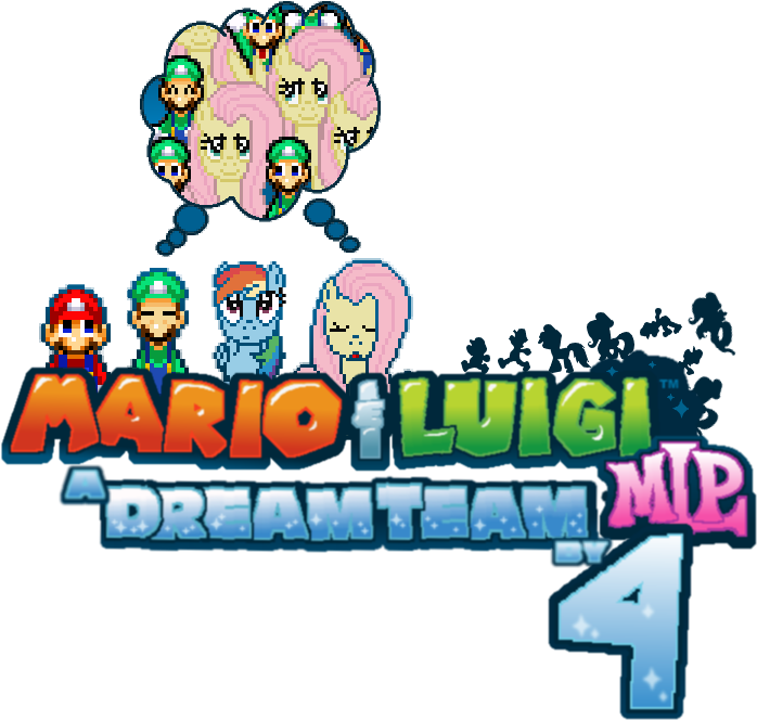 Mario And Luigi Mlp A Dream Team By 4 Logo By Icelucario20xx - Mario & Luigi: Bowser's Inside Story (737x697)