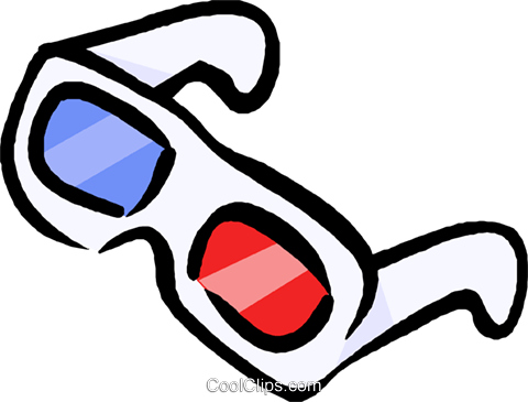 Eyeglasses Clipart - 3d Glasses Clip Art (480x365)