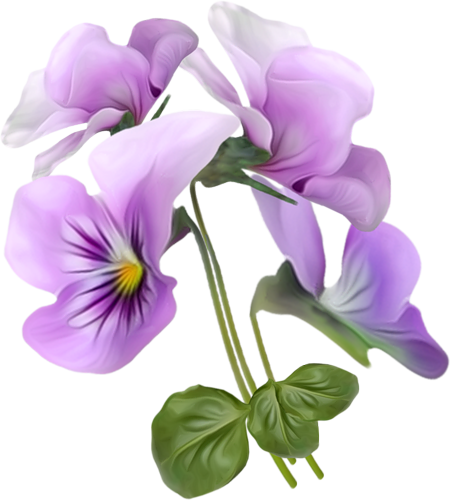 Violets Clip Art Bloemen Painting Tubes Pinterest - Voščilo Za Materinski Dan (450x500)