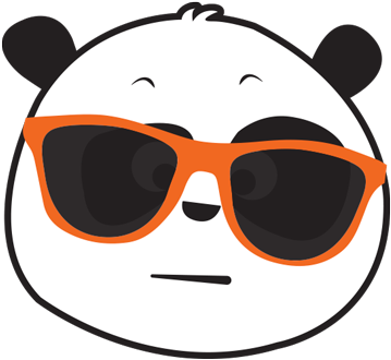 Parking Panda Messages Sticker-2 - Cartoon (408x408)