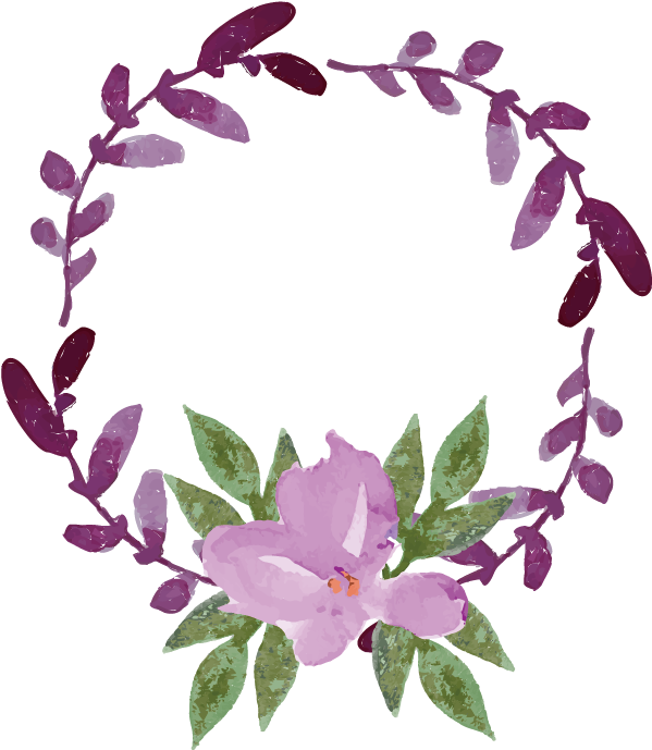 Invitación De La Boda De La Acuarela De Flores Pintura - Simple Watercolour Flowers Wreath (1181x1181)