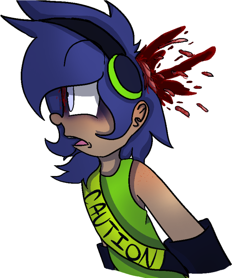 Brain Splatter By Crazypotatoqueen - Cartoon (900x888)