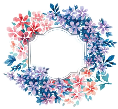 Flower Photos, Watercolor Flowers, Png, Label, Circles, - Png Images Of Watercolour (564x564)
