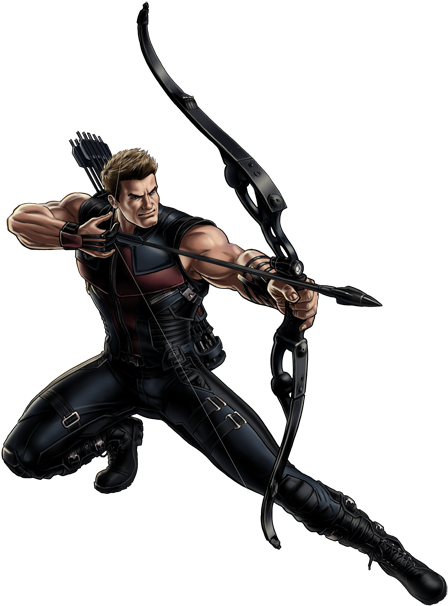 Avengers Hawkeye Portrait Art - Hawkeye Marvel (482x630)