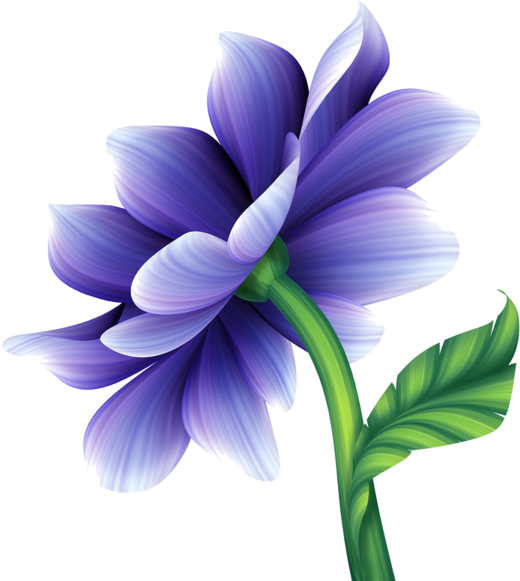 Blue Violets Clipart (600x600)