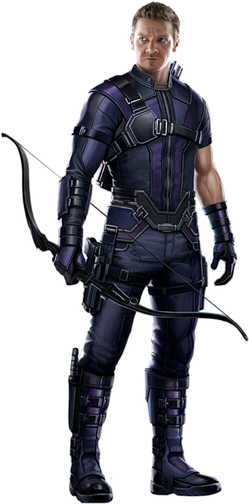 Hawkeye Png Inspirational Image Hawkeye Transparent - Civil War Clint Barton (522x1041)