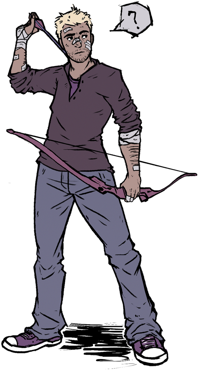 Clint Barton Daredevil Comics Fan Art - Comic Clint Barton Png (960x1329)