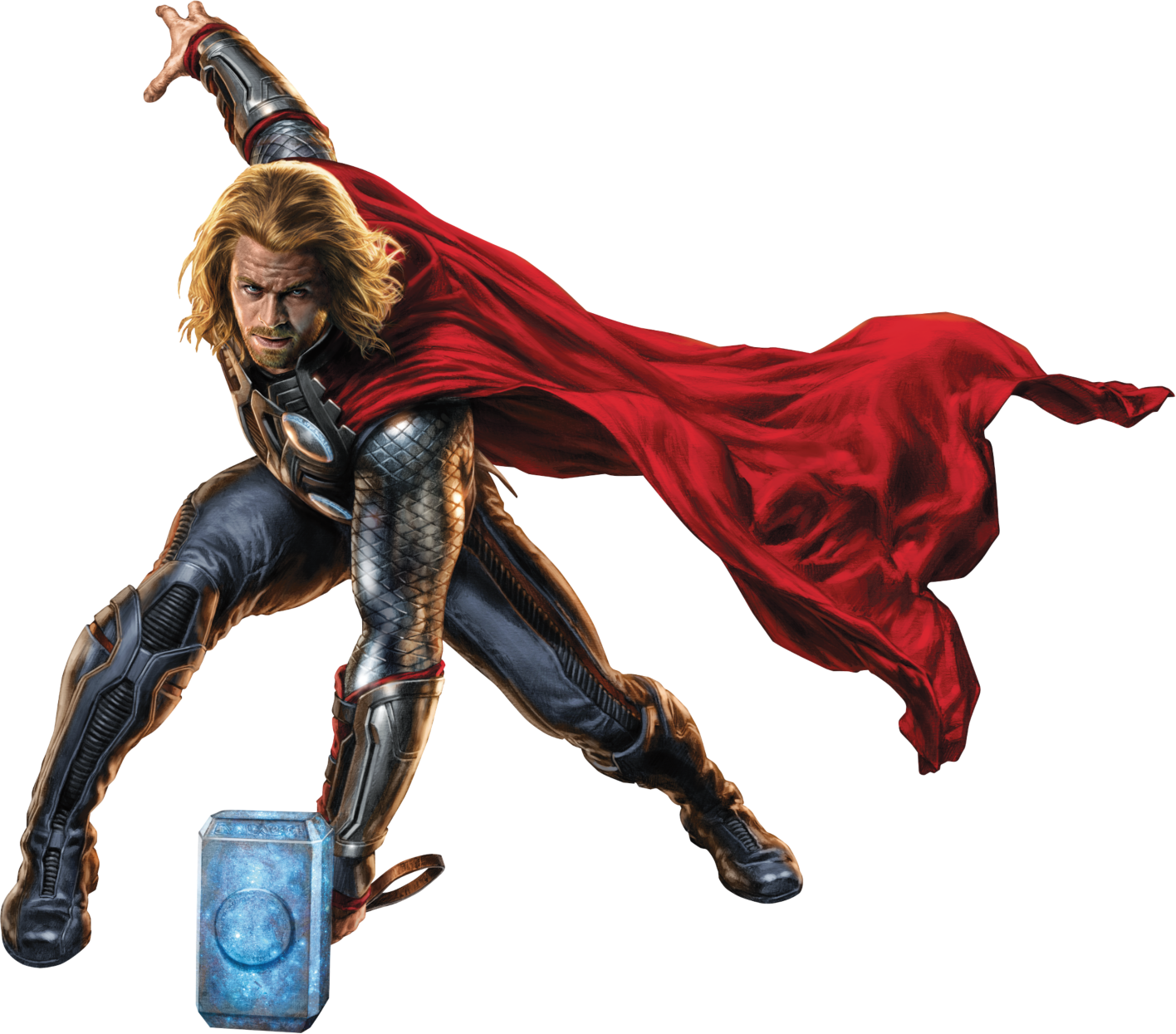 Thor Captain America Marvel Cinematic Universe Film - Avengers Watercolor Poster (1416x1245)