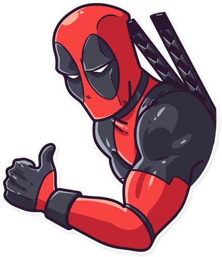Deadpool Comic Sticker Pack - Deadpool Telegram (512x512)