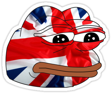 British Flag Pepe - Pepe Universe (375x360)