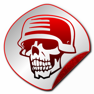 Sticker Logo Maker Free Horror Sticker Maker Generate - U.s. Army Skull Applique Embroidery Design (365x365)
