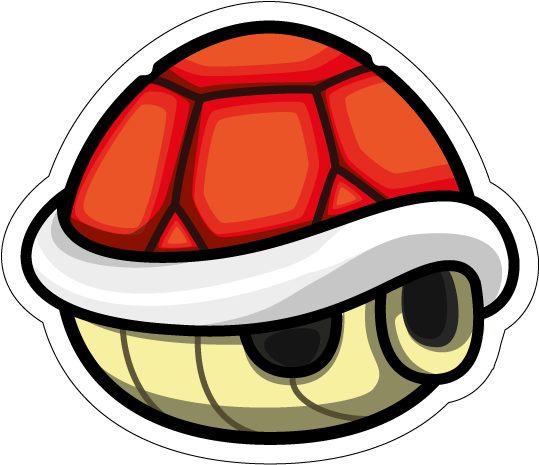 Mario Shell Sticker By Earcl01 - Ataribox (569x501)