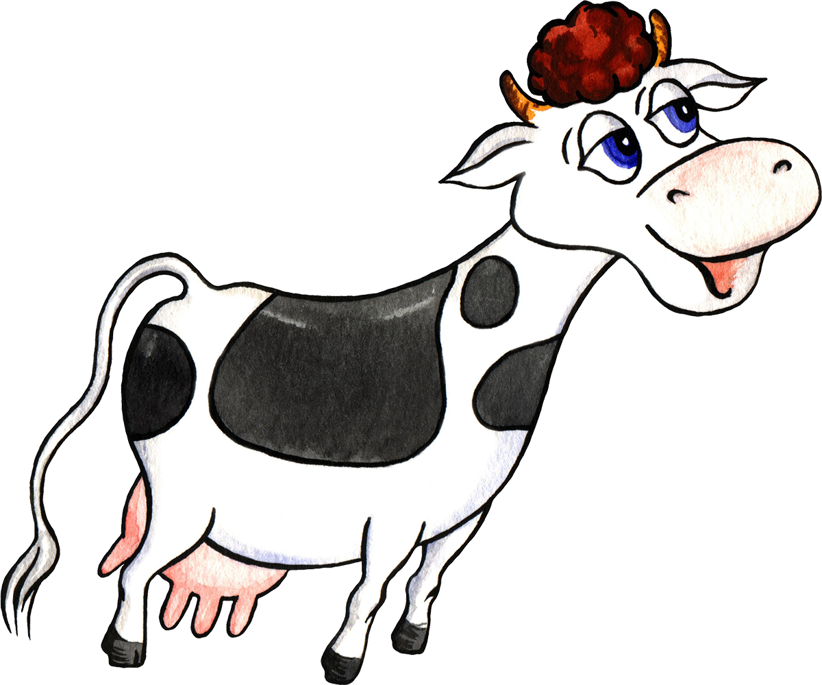 Cattle Bulls And Cows Milk Clip Art - Корова Анимация (2823x2346)