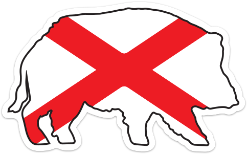 Alabama Boar Sticker - Alabama Boar Sticker (482x482)
