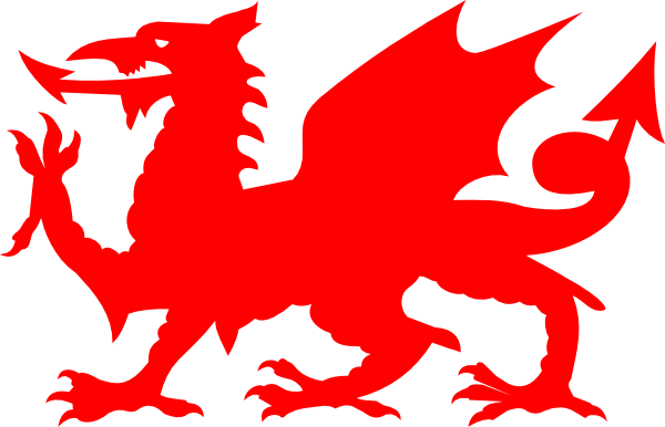 Red Dragon Machine Logo - Welsh Dragon No Background (600x386)