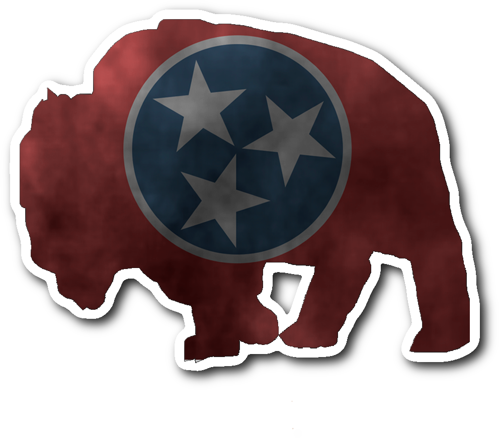 Tennessee Buff Dye Cut Sticker 3"x4" Sticker - Sticker (1064x1064)