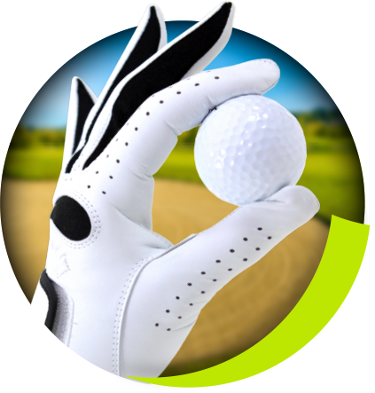 Golf Ball On Tee - Icon (423x443)
