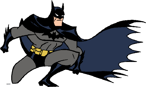 Batman - Clip - Art - My Favourite Cartoon Character (618x382)