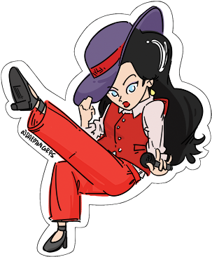 Mayor Pauline Odyssey [water-proof Sticker] - Cartoon (354x385)