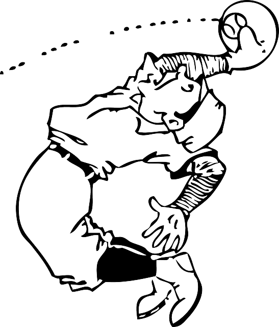 Automatic Outline, People, Man, Sport, Ball, Sports, - Catch Black And White (547x640)