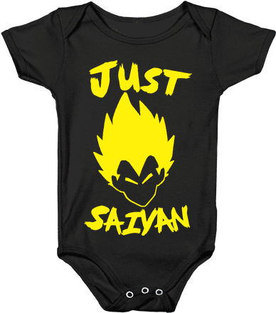 Just Saiyan Baby Onesy - Onesie (484x484)