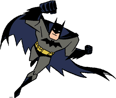 Batman - Clipart Of Superheroes (473x399)
