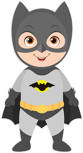 Stickers For Kids - Superheroes Bebes Volando (270x500)