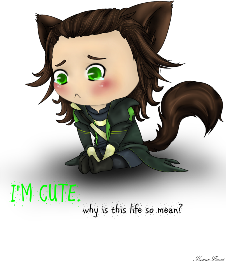 Im Cute By Konanbases - Thor Loki Cute Anime (774x1032)