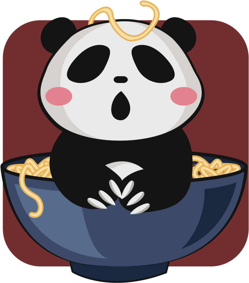 Ramen Panda By Nyekocreative Ramen Panda By Nyekocreative - Cartoon (1024x1024)
