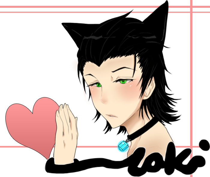 Neko Loki By Sue-ee - Chibi Loki Neko (700x592)