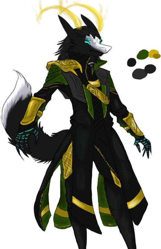 Loki Anthro By Kingmcnaughtynegan - Cartoon (600x800)