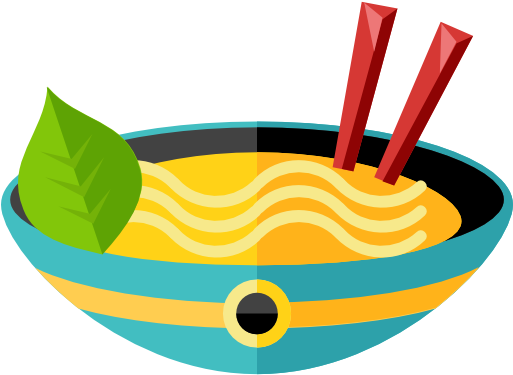 Chopsticks Icon - ก๋วยเตี๋ยว การ์ตูน Png (512x512)