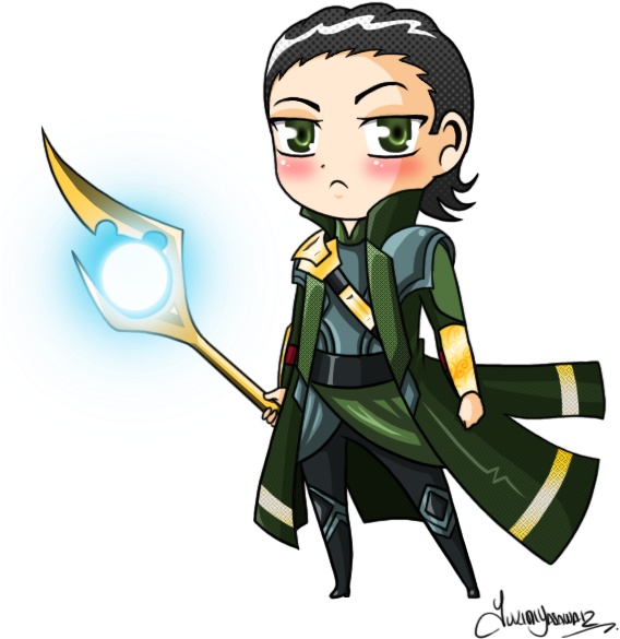 Chibi Loki By Yukimiyasawa - Loki Drawing Cartoon (614x619)