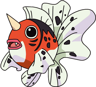 Seaking, Known As The Goldfish Pokémon, Resembles A - Sea King Pokemon (415x378)