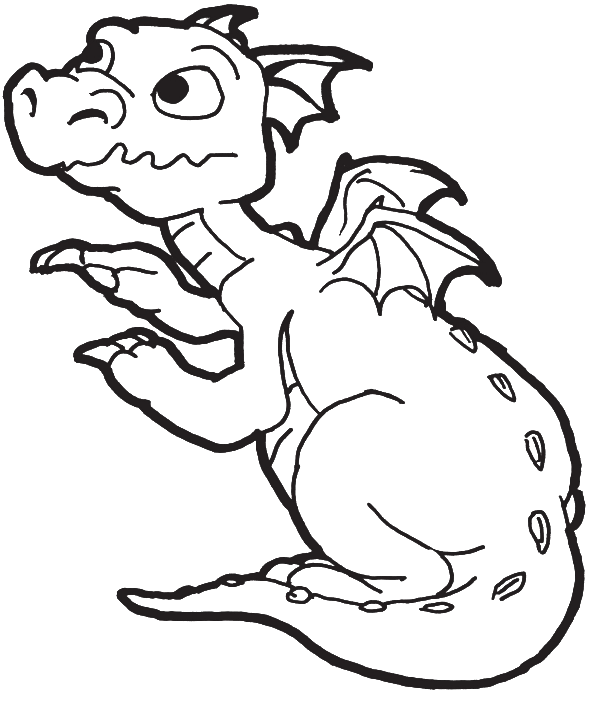 a new born baby dragon coloring pages  easy dragon coloring