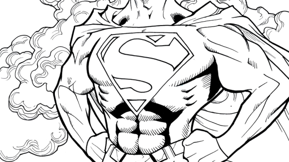 Superman Coloring Pages Cool Pinterest - Superman Coloring Pages Cool (585x329)
