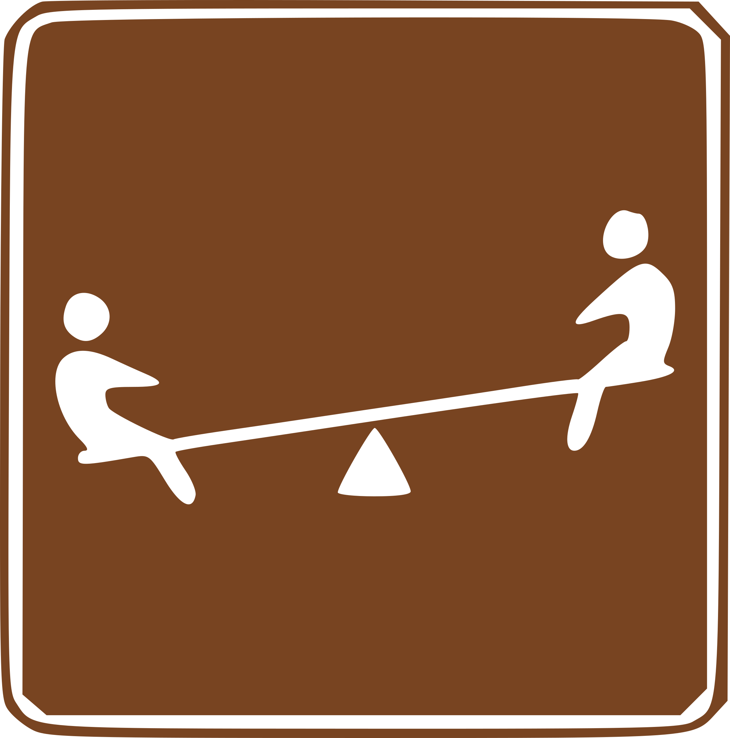 Clipart - Brown Road Signs (2375x2400)