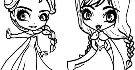 Kristoff Anna Olaf Surprise Birthday Colouring Page - Anna And Elsa Coloring Page (520x245)
