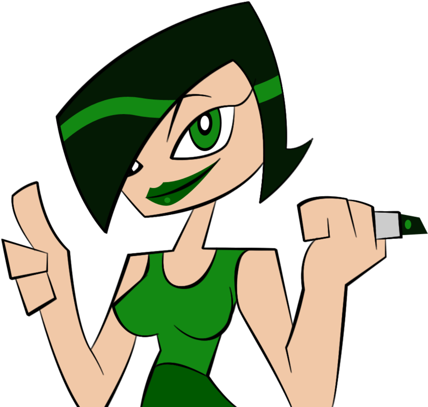 Buttercup Thinks That Green Lipstick Is Cool By Keytee-chan - Cartoon (900x820)
