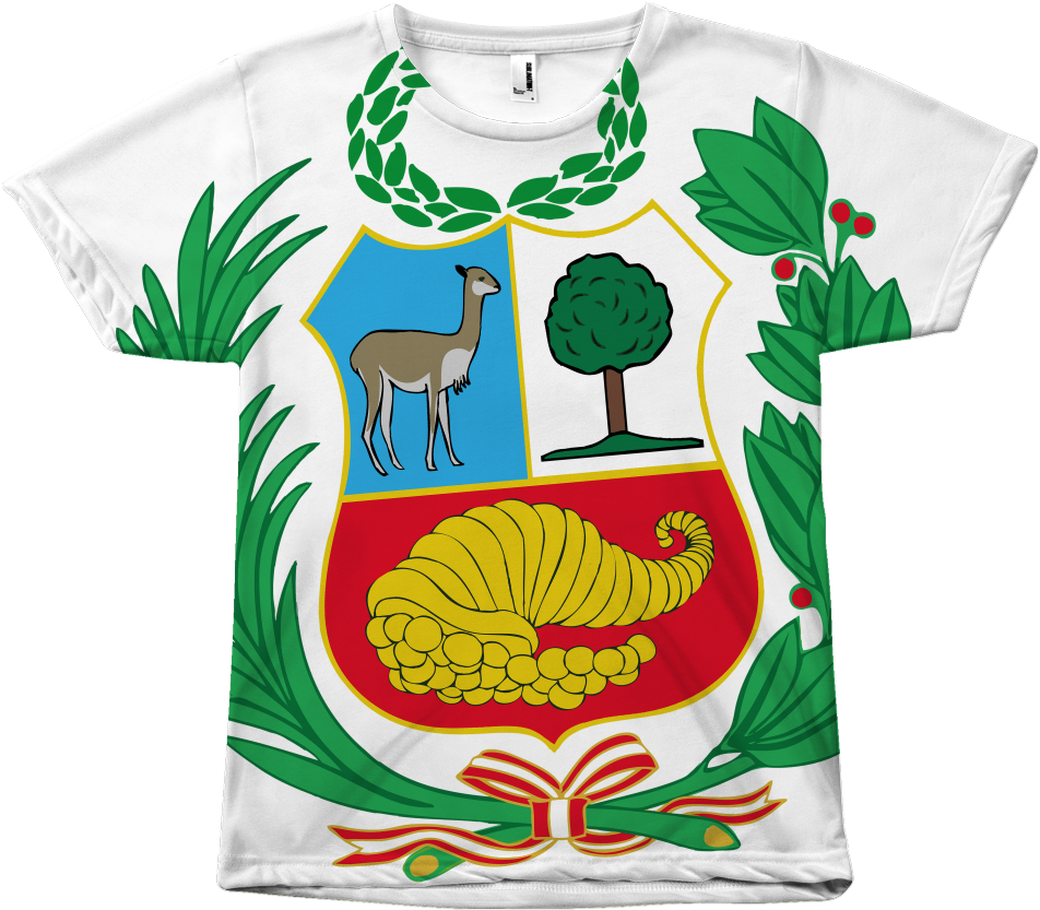 Camiseta Unisex Escudo Sublimado - Peru - Escudo Nacional (national Emblem) Large Tote (1024x1024)