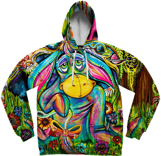 Eeyore Unisex Pullover Hoodie - Doge Hoodie (600x600)