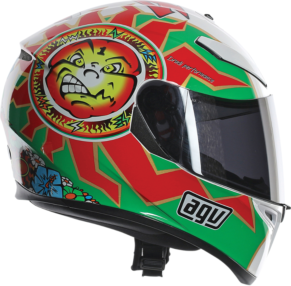Agv Unisex K3 Sv Imola Full Face Internal Sun Shield - Agv K3 Sv Imola Full Face Helmet Green/white/red (974x960)