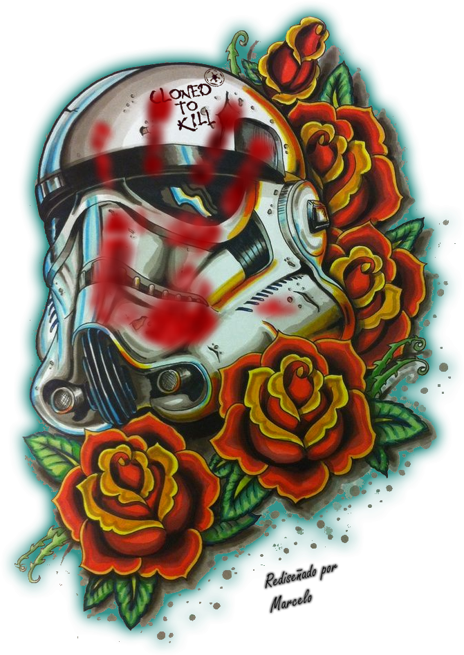 Rediseñado Por Marcelo - Stormtrooper Tattoo Traditional (736x1000)