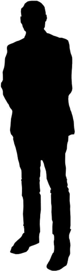 Man Silhouette - Man Silhouette Transparent Background (348x976)