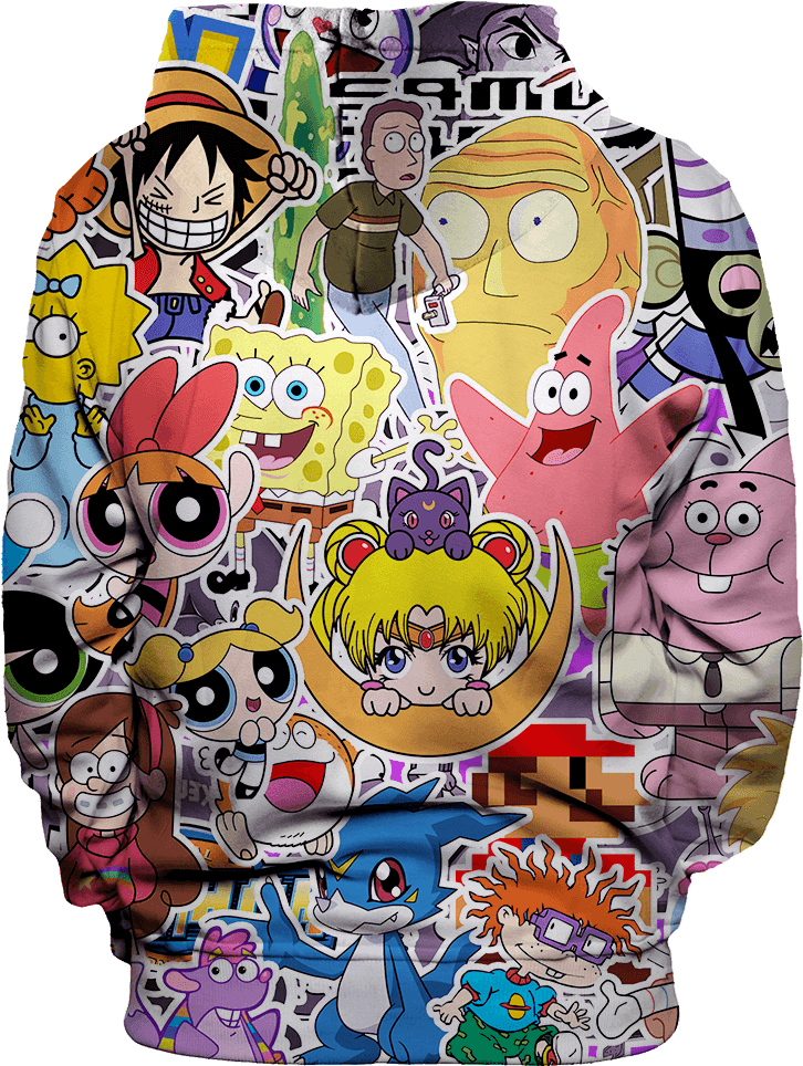 Unisex Hoodie - Patrick Bob Esponja (1000x1000)