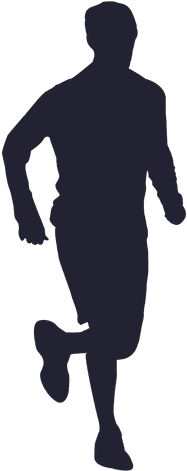Male Marathon Running Silhouette - Tirupur Marathon (512x512)